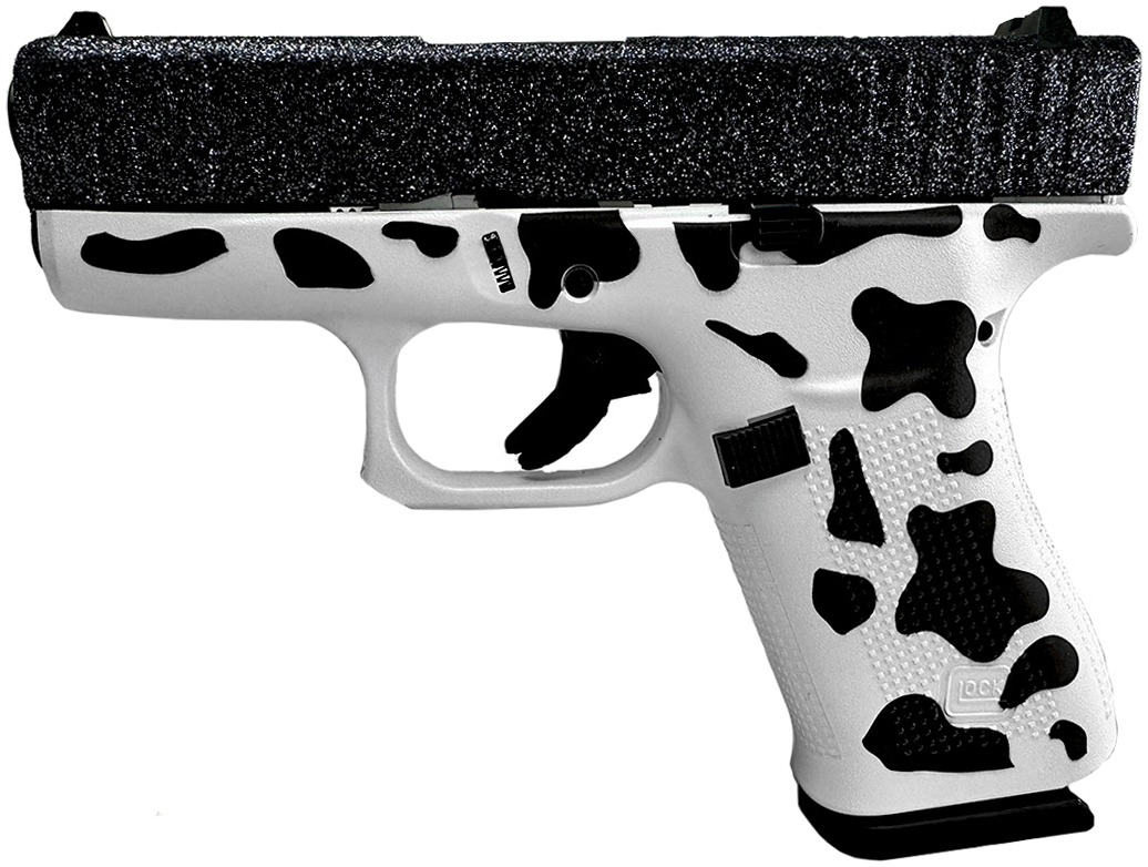 GLOCK 43X 9MM GLITTER GUNZ TACTICAL COW - Pistols